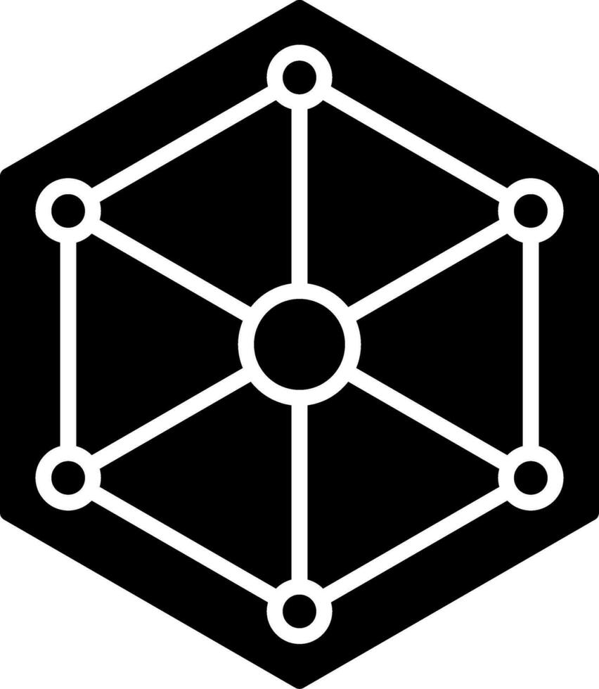 Hexagon-Vektor-Symbol vektor