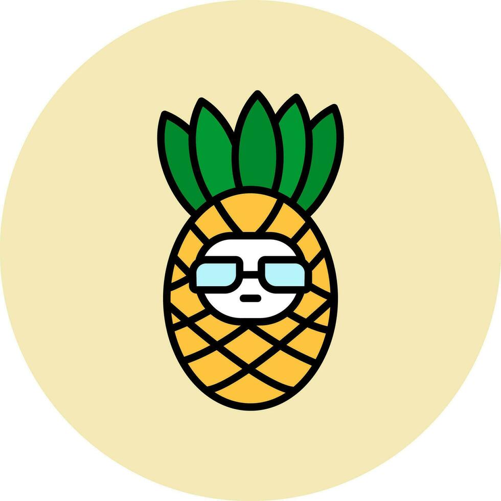 Ananas-Vektor-Symbol vektor