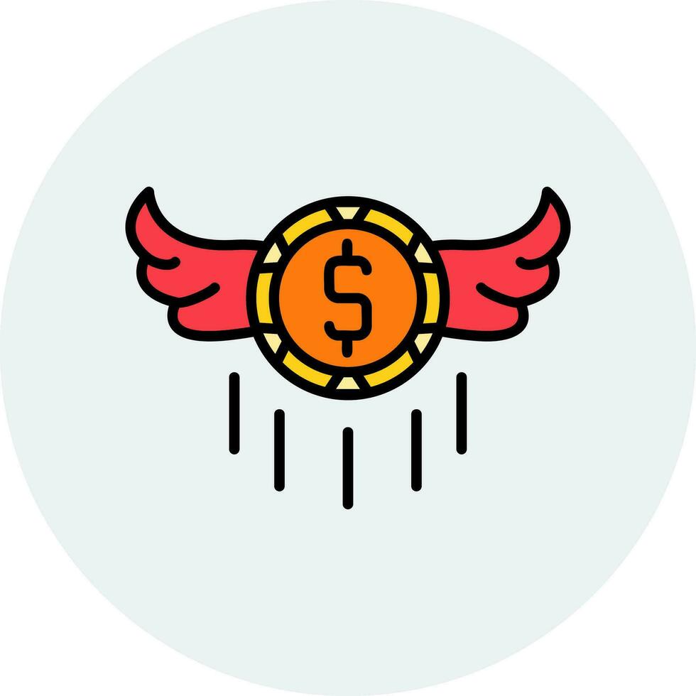 fliegend Geld Vektor Symbol