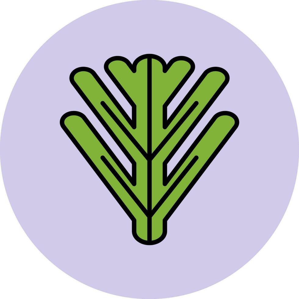 Philodendron Xanadu Vektor Symbol