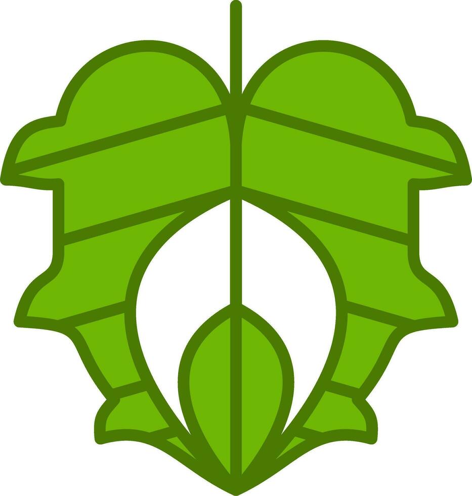 Monstera Blatt Vektor Symbol