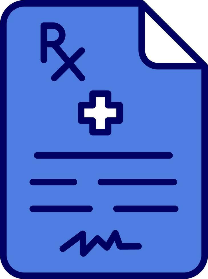 medicinsk recept vektor ikon