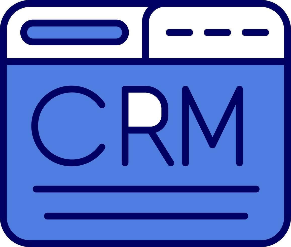 CRM-Vektorsymbol vektor