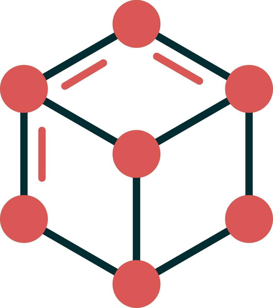 neuralt nätverk vektor ikon