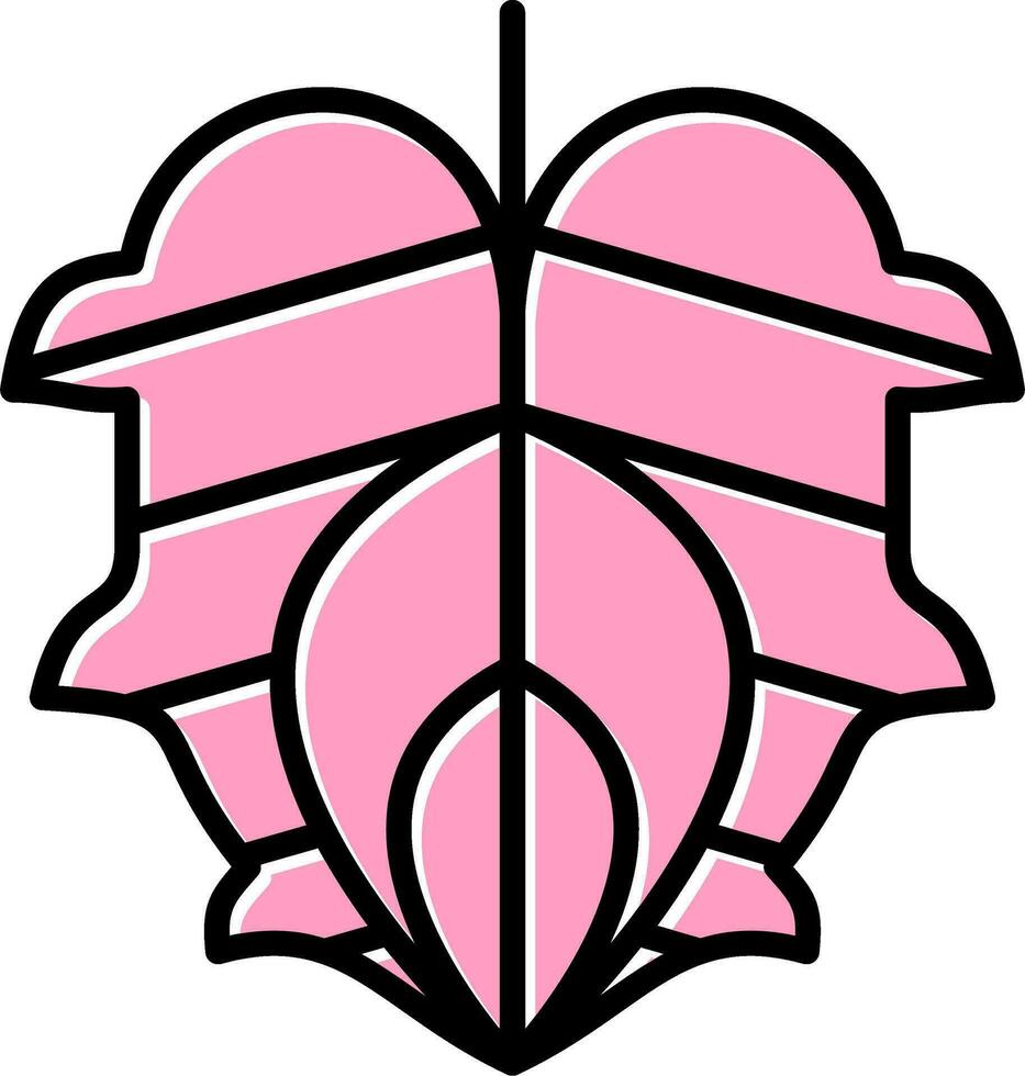 Monstera Blatt Vektor Symbol