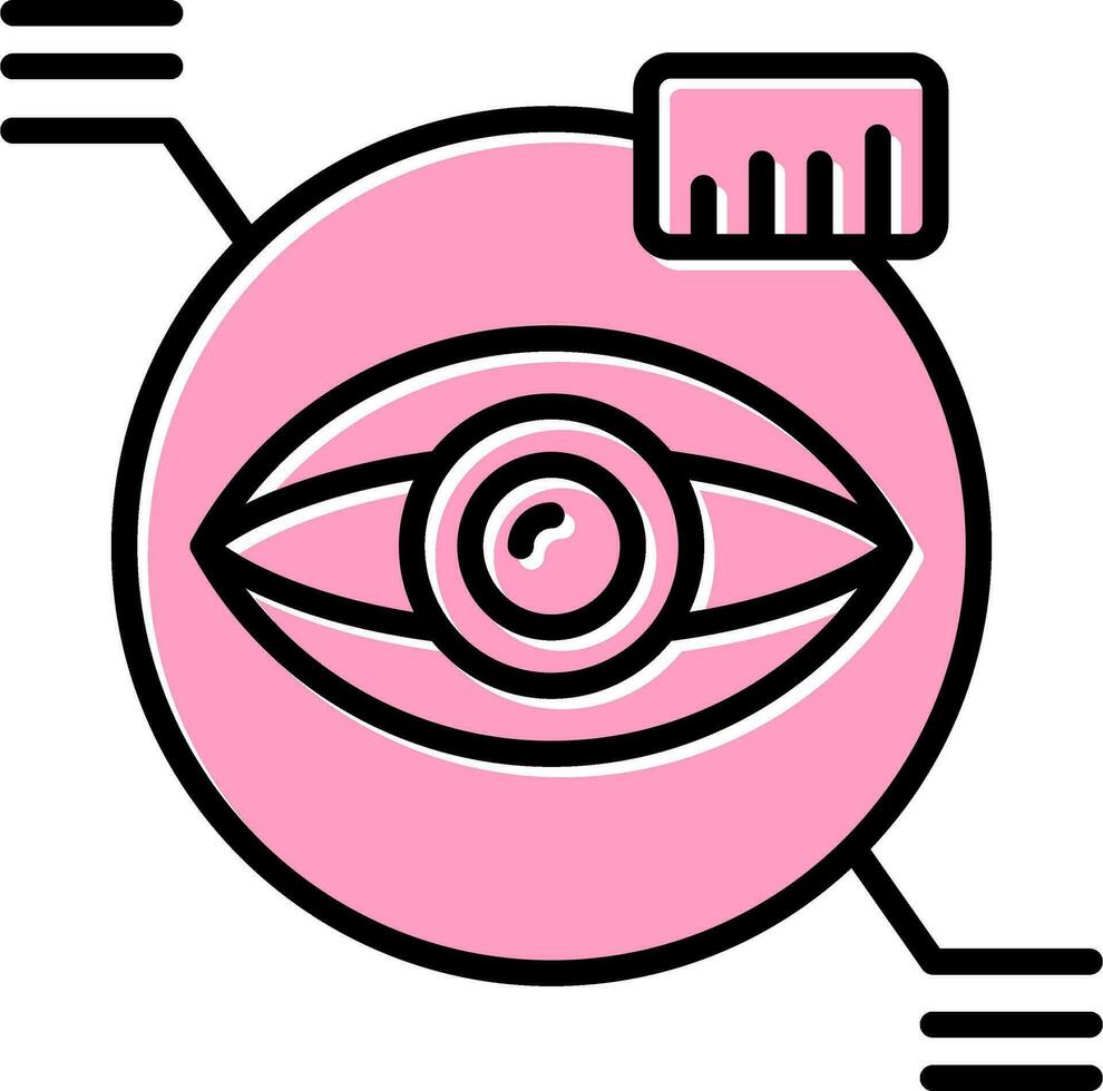 Augenscanner-Vektorsymbol vektor