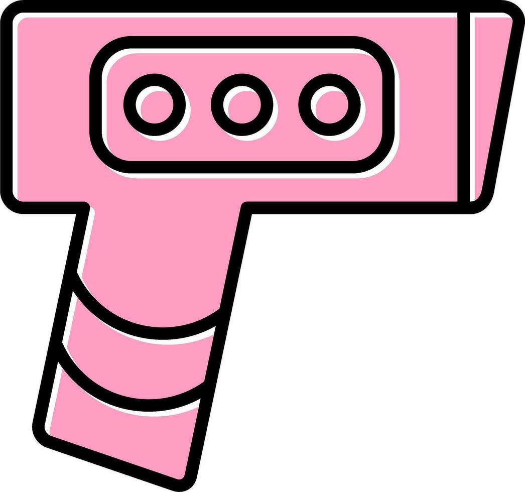 Thermometer Gewehr Vektor Symbol