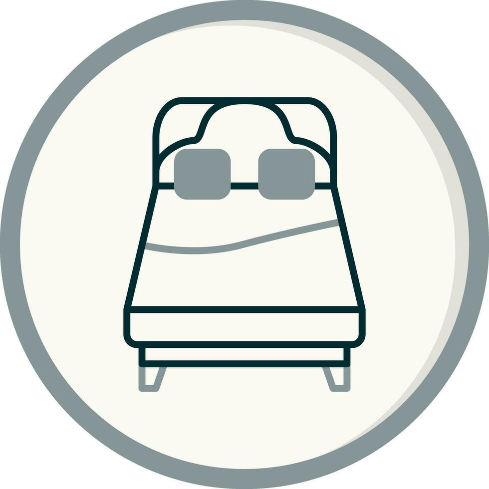 drottning säng vektor ikon