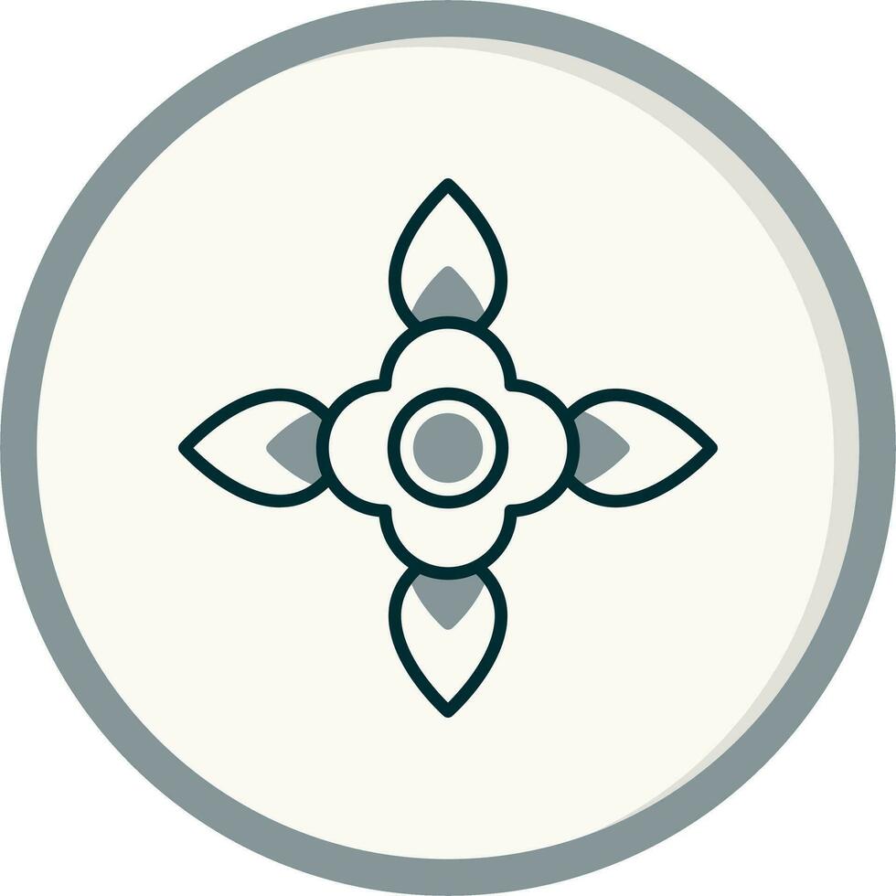 Blut Blume Vektor Symbol