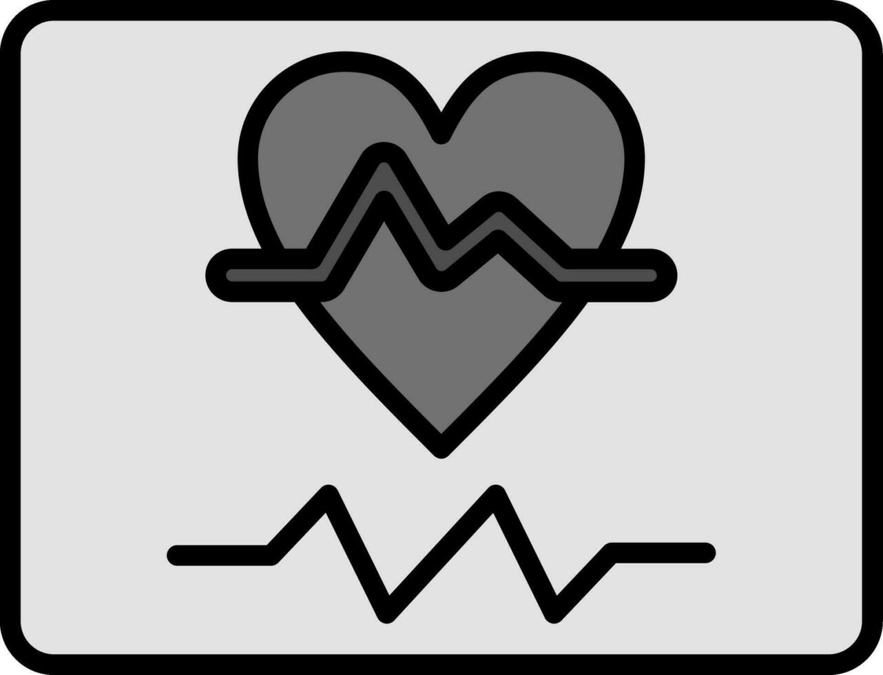 ecg vektor ikon