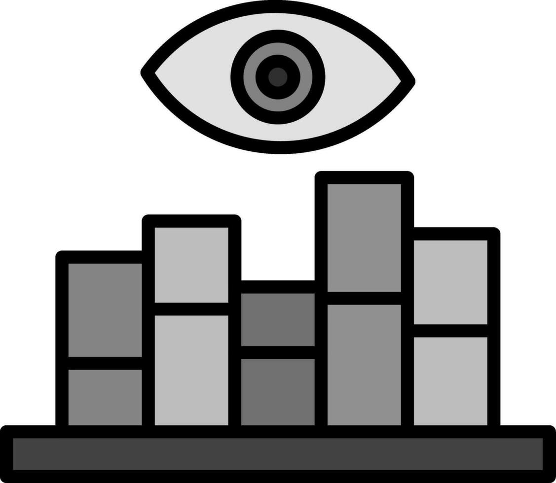 data visualisering vektor ikon