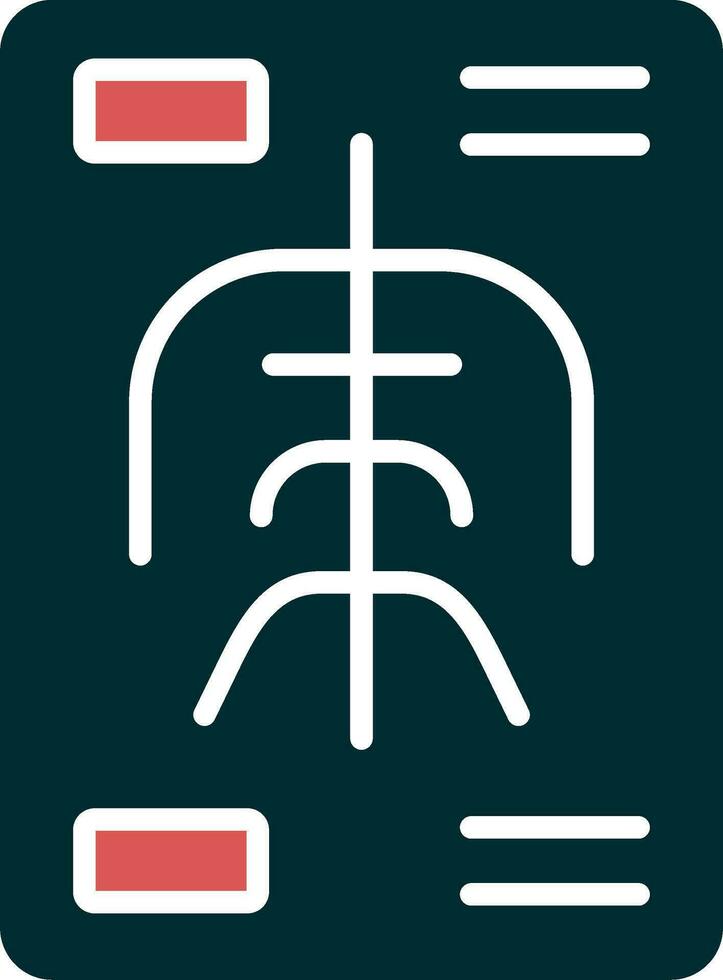 x Strahlen Vektor Symbol