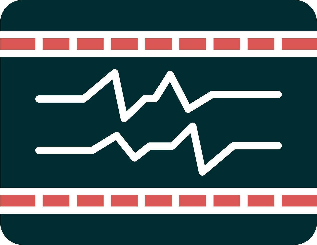 ecg vektor ikon