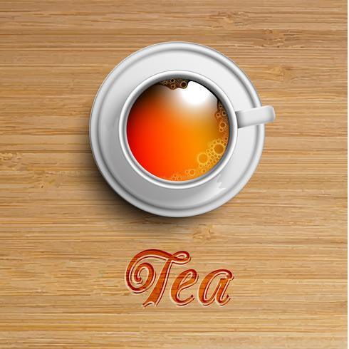 Realistisk kopp te, vektor