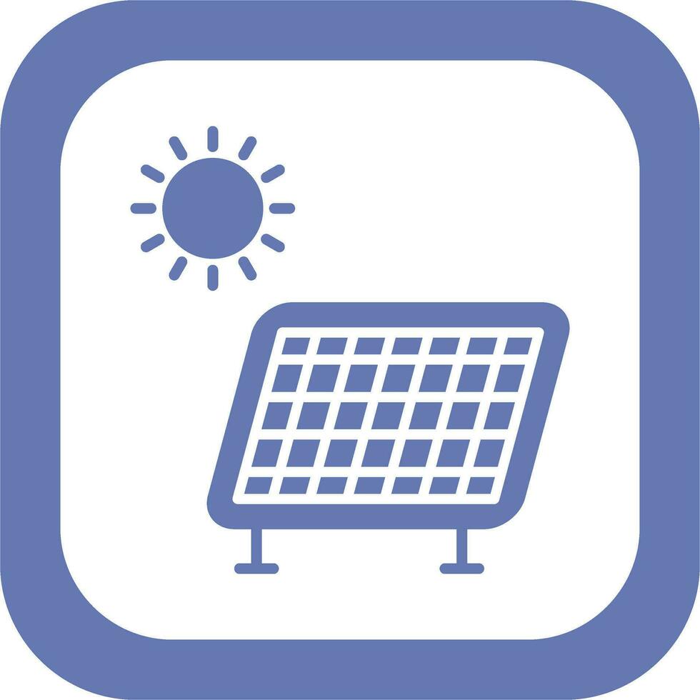 Vektorsymbol für Solarpanel vektor