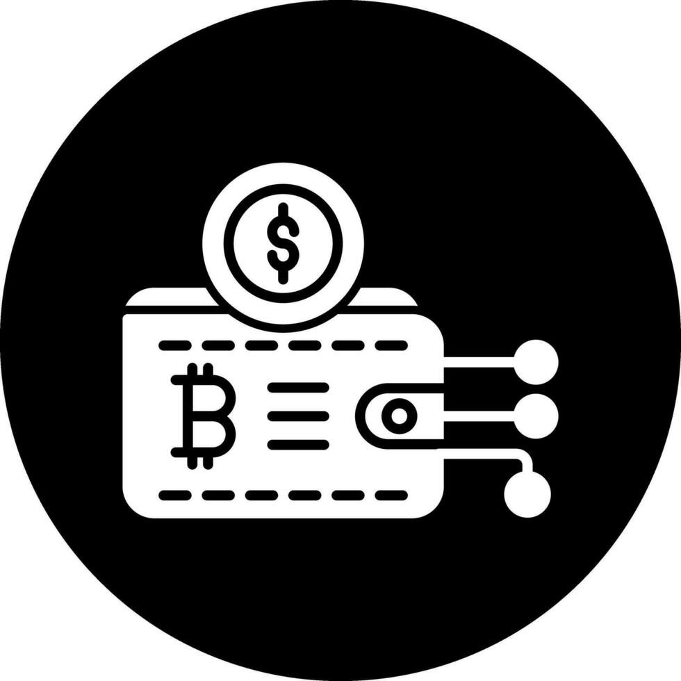 crypto plånbok vektor ikon