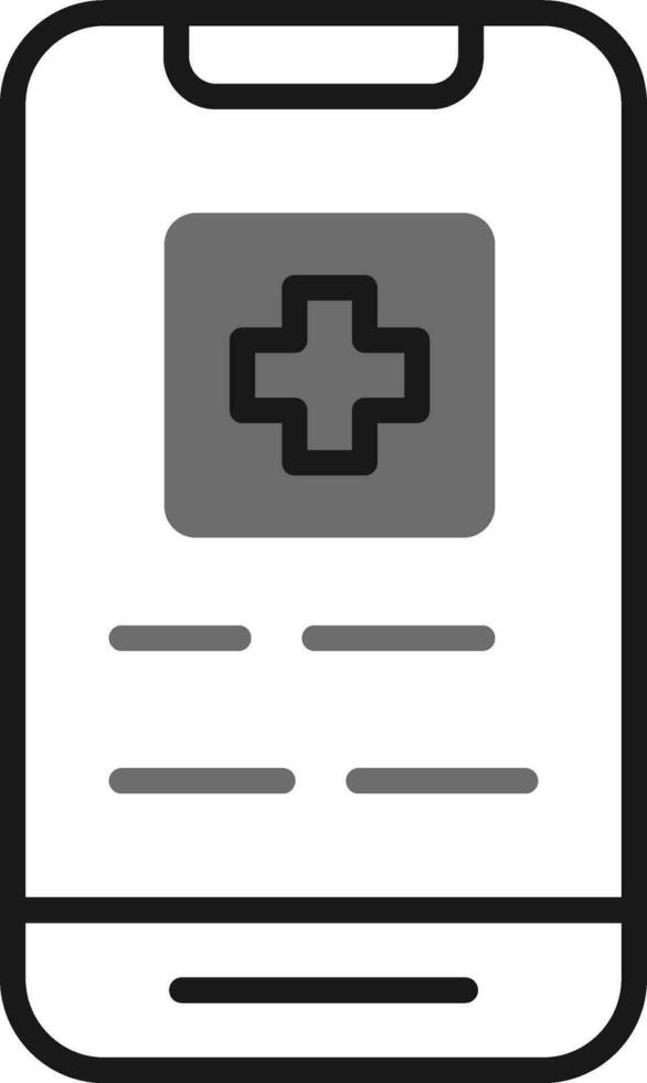 medizinisches App-Vektorsymbol vektor