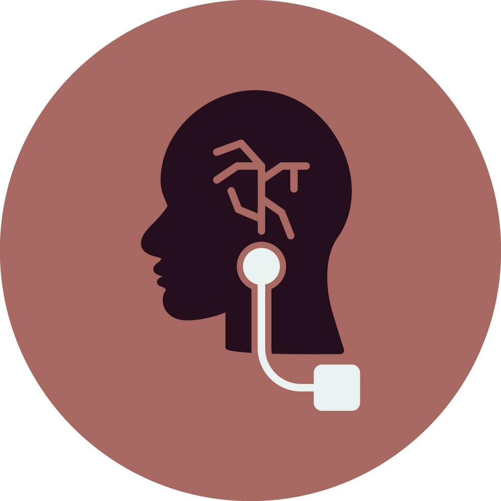 vagus Nerv Stimulation Vektor Symbol