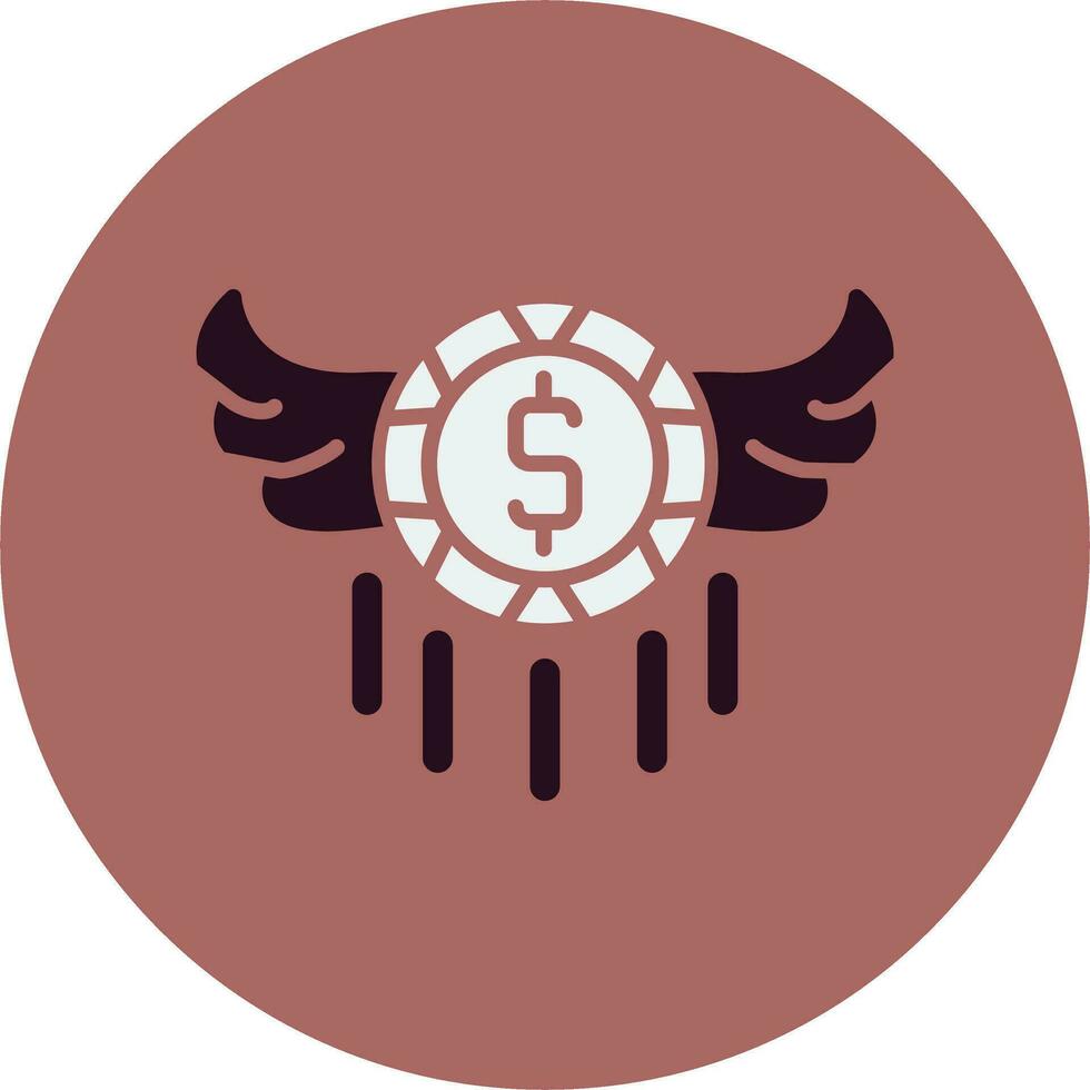 fliegend Geld Vektor Symbol