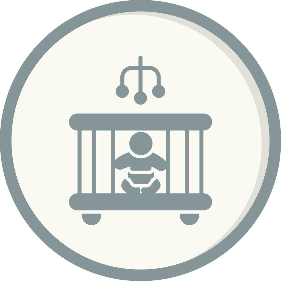 Baby Bett Vektor Symbol