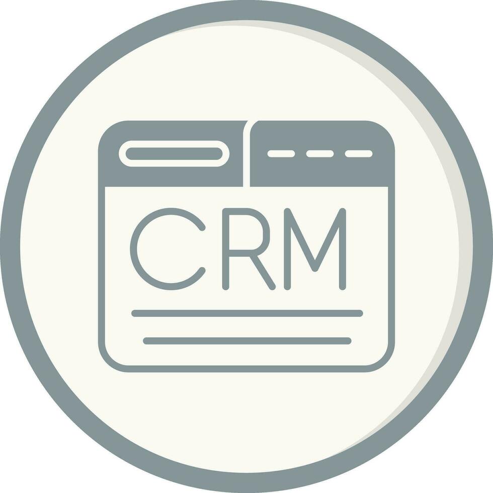 CRM-Vektorsymbol vektor