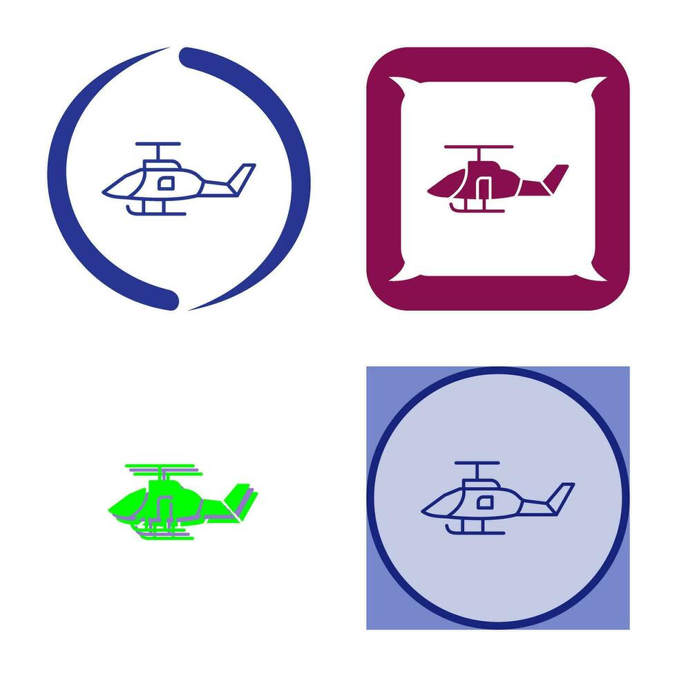 Vektorsymbol für Militärhubschrauber vektor