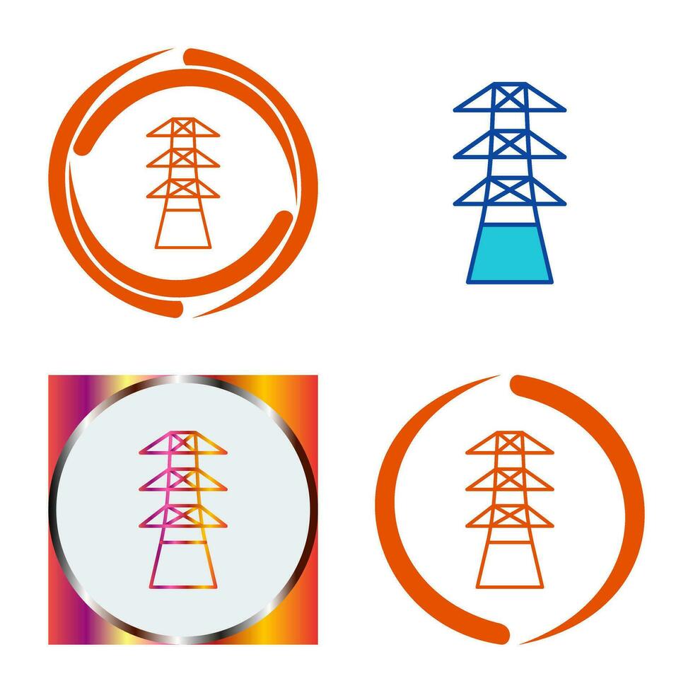 einzigartiges Turmvektorsymbol vektor