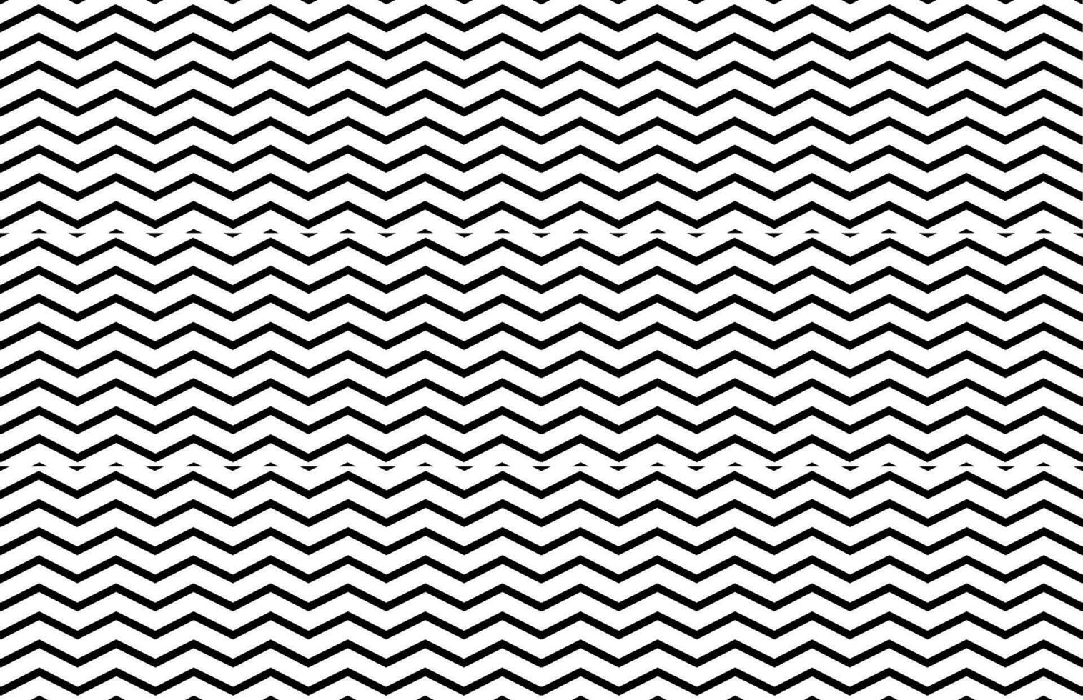 sicksack- sömlös mönster. svart och vit sicksack- bakgrund.. duotone grafisk design vektor