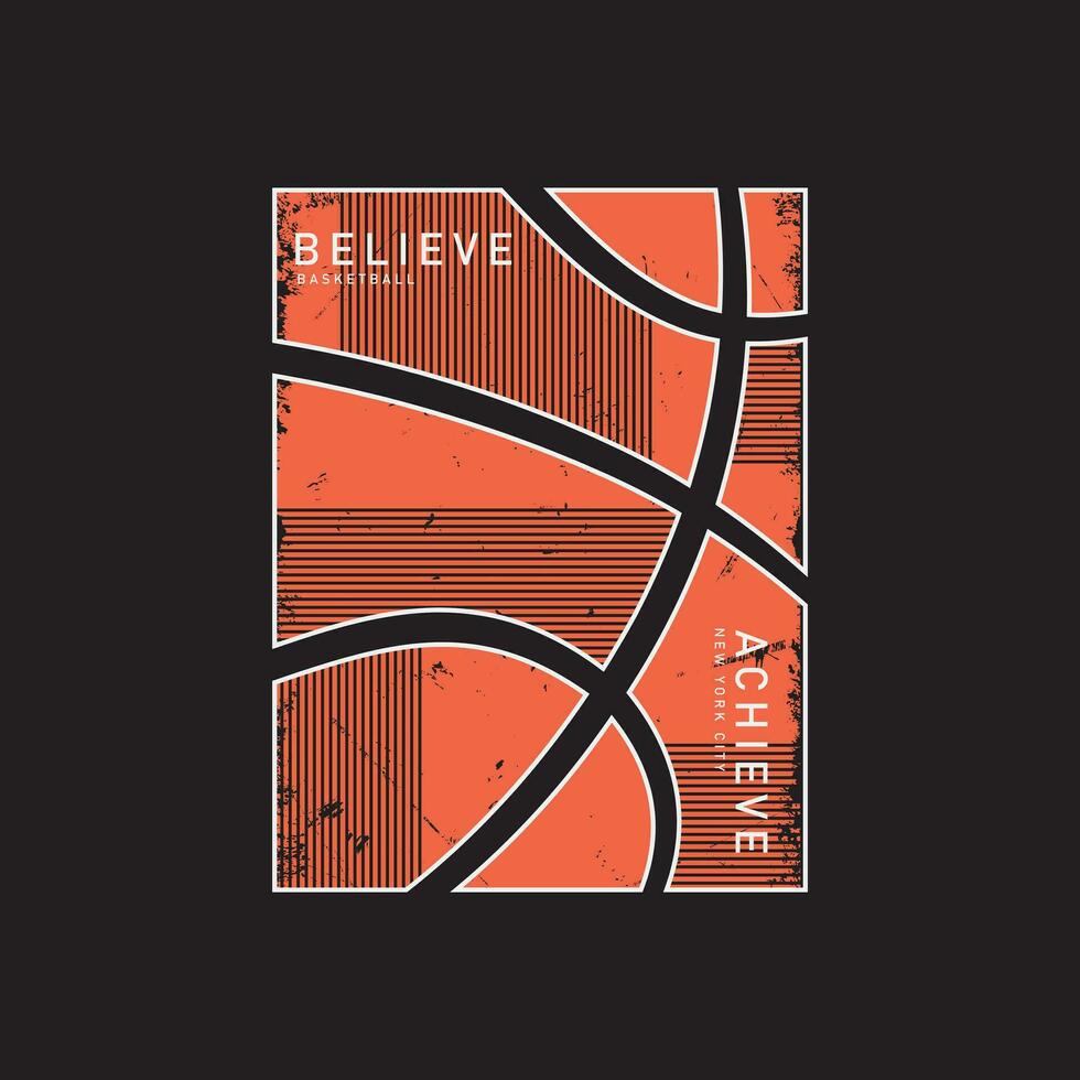 Basketball stilvoll T-Shirt und bekleidung abstrakt Design. Vektor drucken, Typografie, Poster