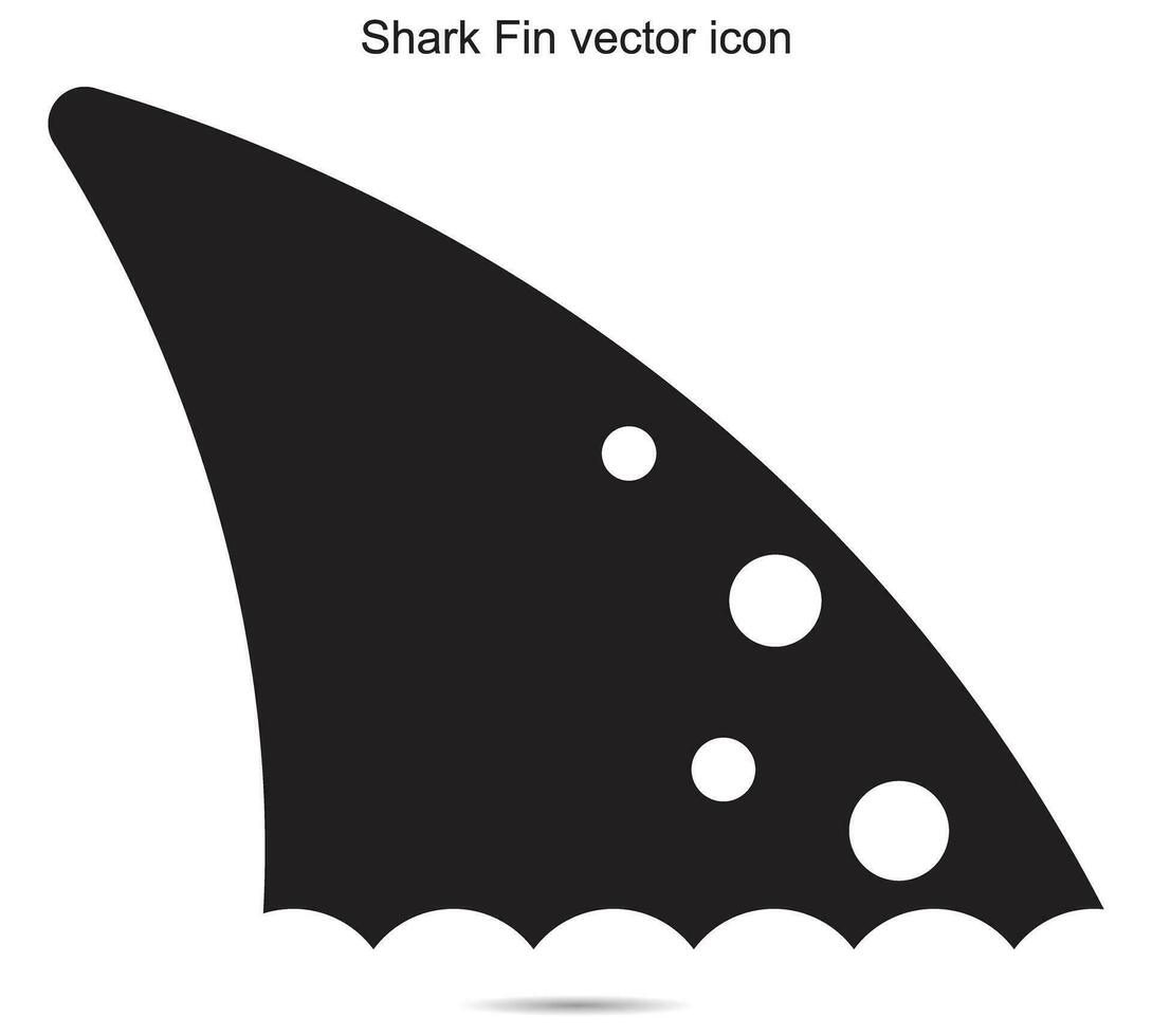 Hai Flosse Vektor Symbol, Vektor Illustration
