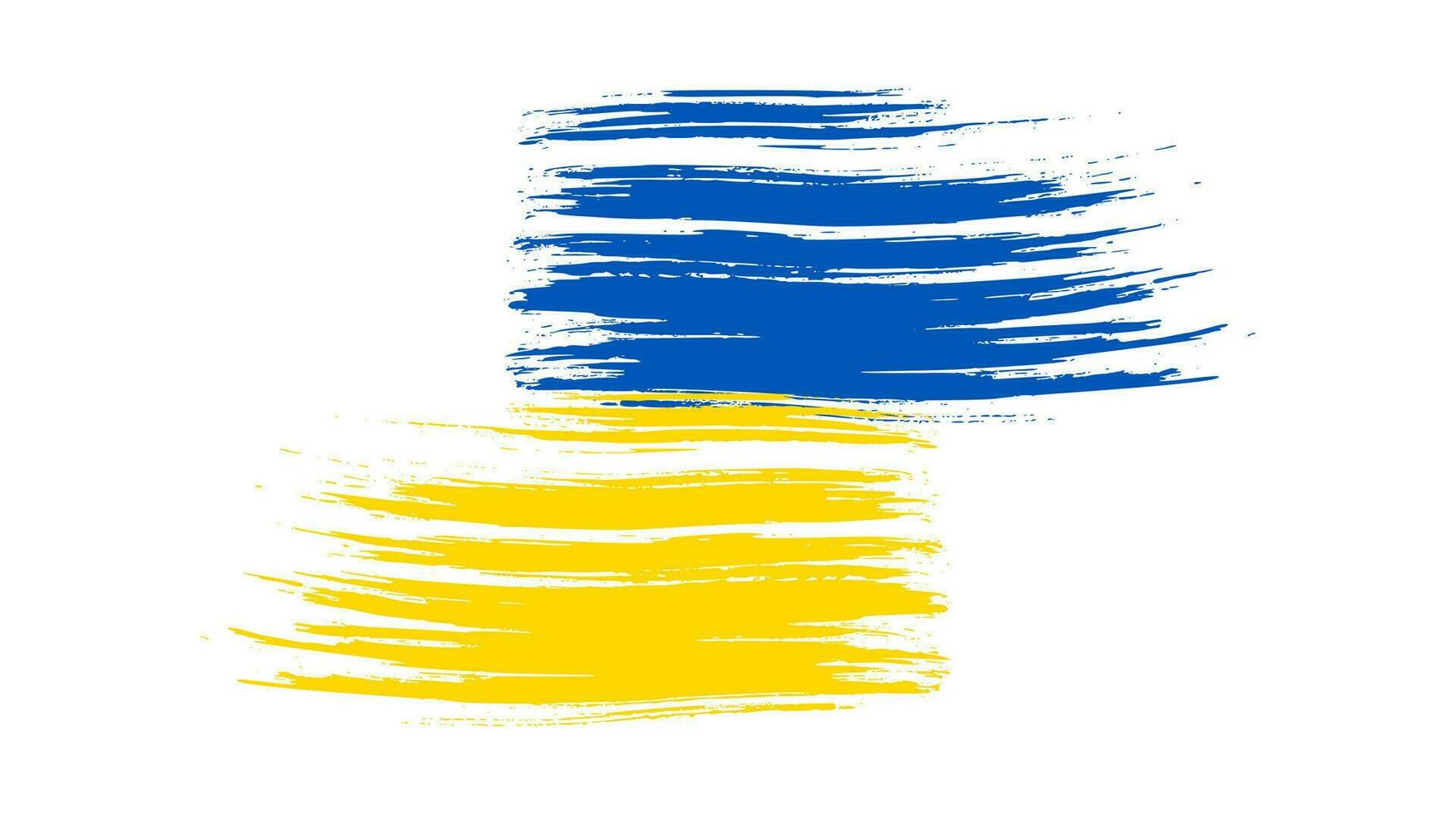 ukrainische Nationalflagge im Grunge-Stil vektor