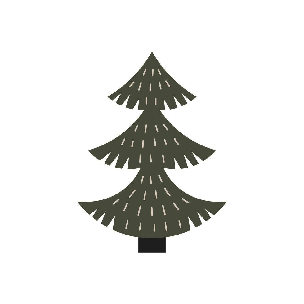 komisch Weihnachten Baum vektor