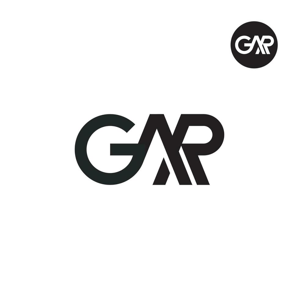 Brief gar Monogramm Logo Design vektor