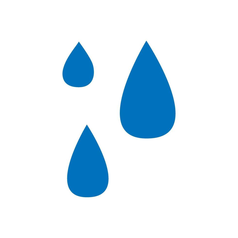 vatten droppar ikon vektor. vatten illustration tecken. spray symbol. hav logotyp. hav märke. vektor