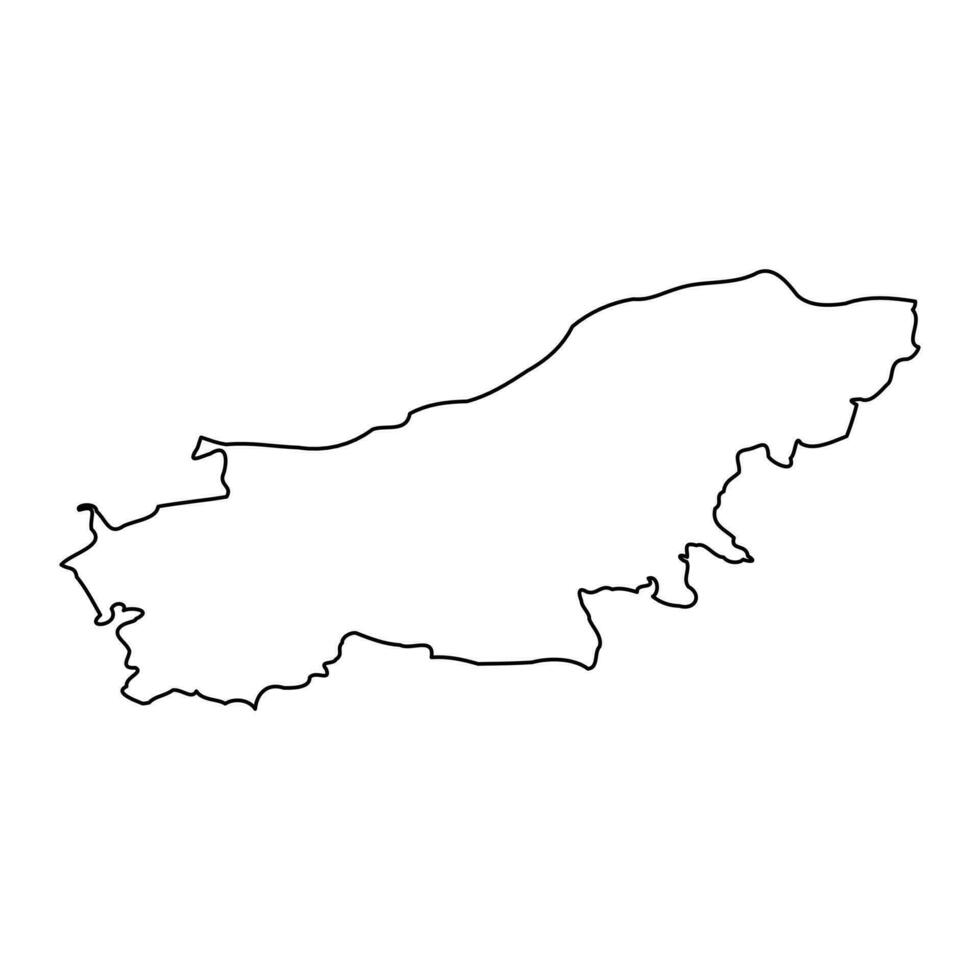 Boumerdes Provinz Karte, administrative Aufteilung von Algerien. vektor