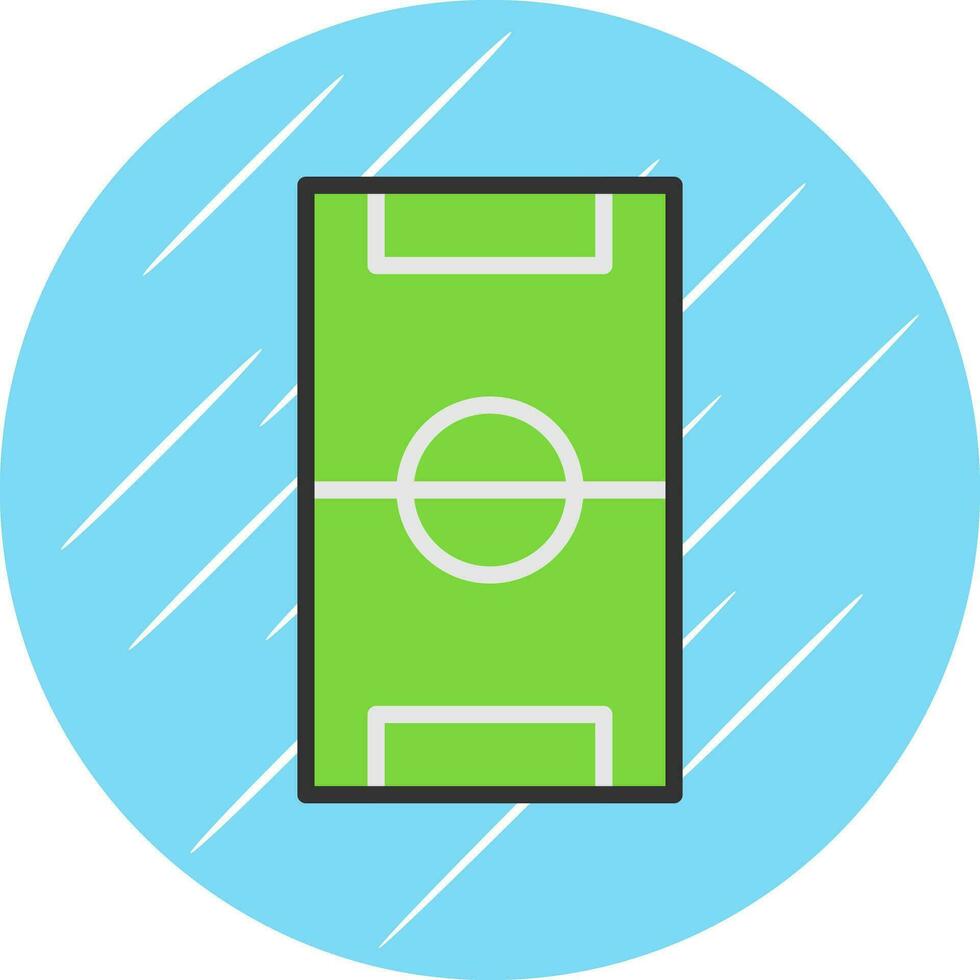 Fußball Tonhöhe Vektor Symbol Design