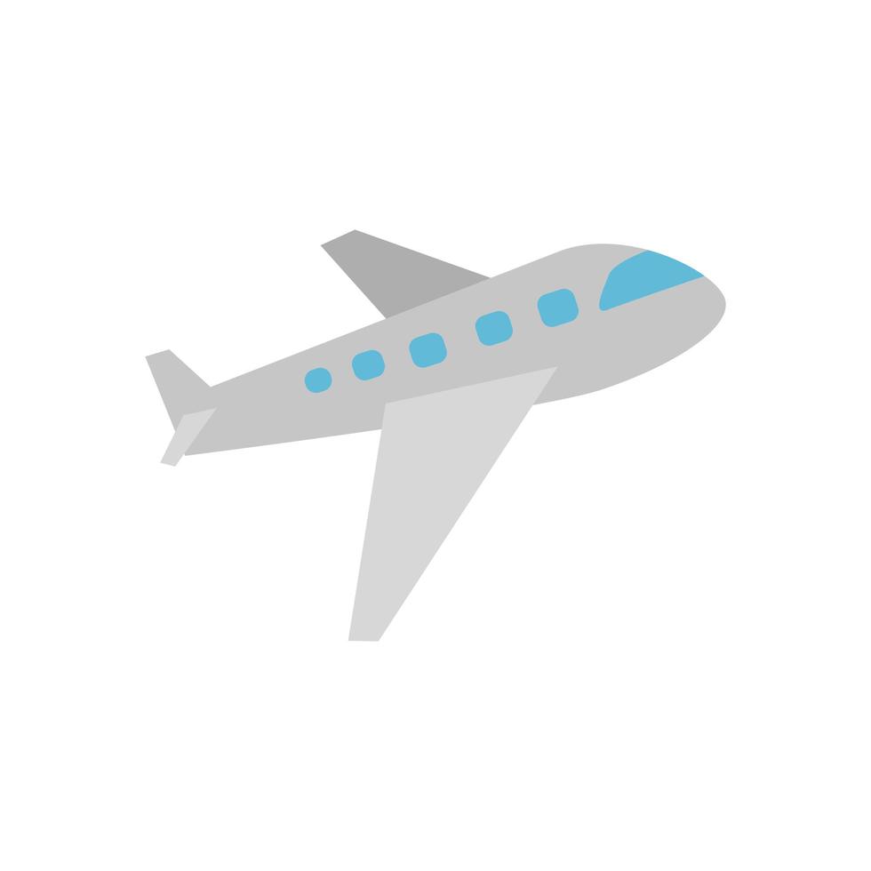 isoliertes Flugzeug-Symbol-Vektor-Design vektor