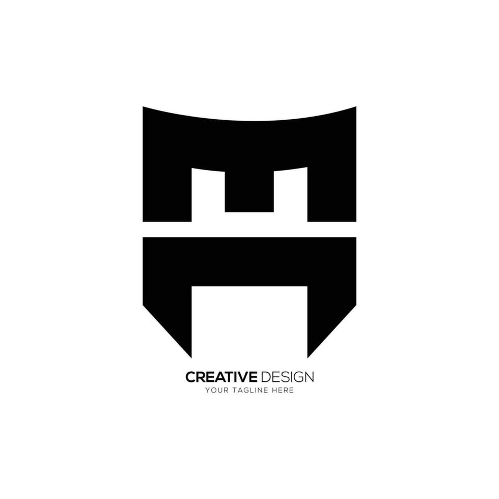 Brief mc kreativ einzigartig gestalten Monogramm Typografie Logo vektor