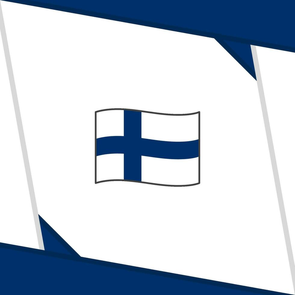 finland flagga abstrakt bakgrund design mall. finland oberoende dag baner social media posta. finland oberoende dag vektor