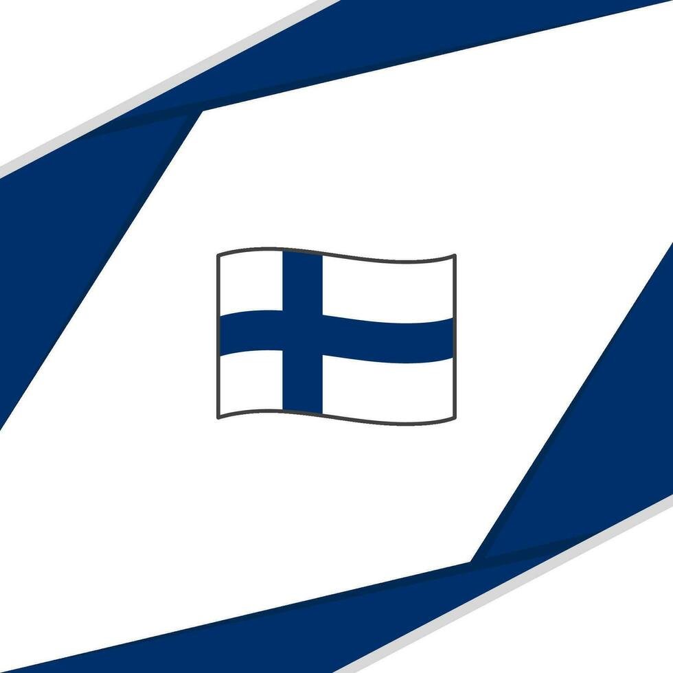 finland flagga abstrakt bakgrund design mall. finland oberoende dag baner social media posta. finland vektor