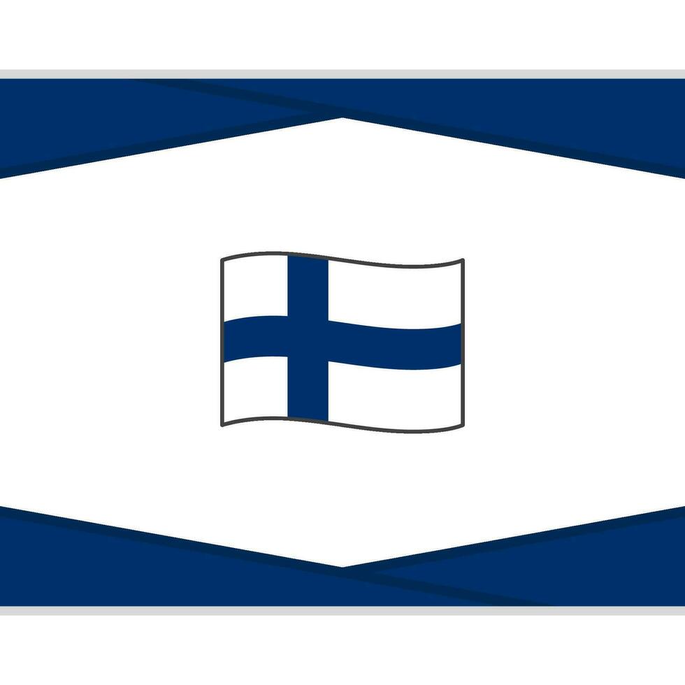 finland flagga abstrakt bakgrund design mall. finland oberoende dag baner social media posta. finland vektor