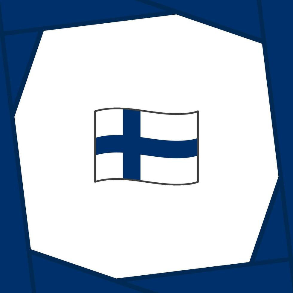 finland flagga abstrakt bakgrund design mall. finland oberoende dag baner social media posta. finland baner vektor