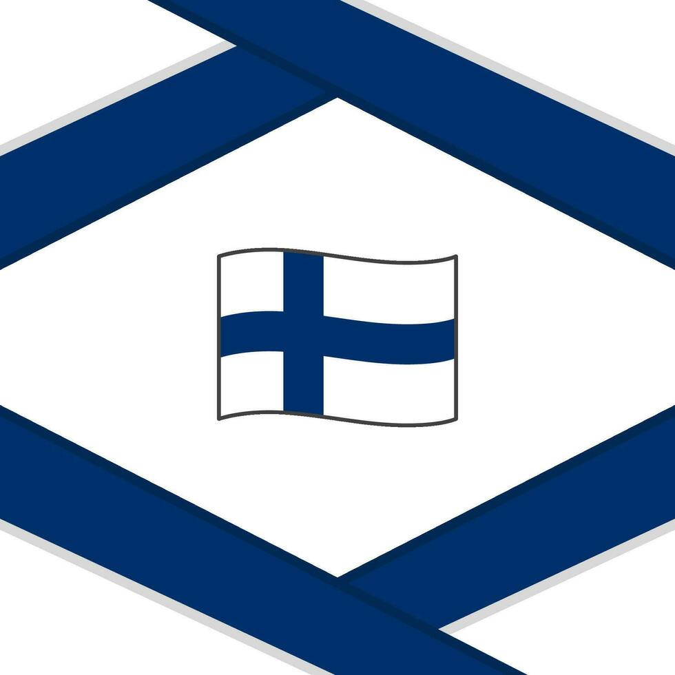 Finnland Flagge abstrakt Hintergrund Design Vorlage. Finnland Unabhängigkeit Tag Banner Sozial Medien Post. Finnland Vorlage vektor