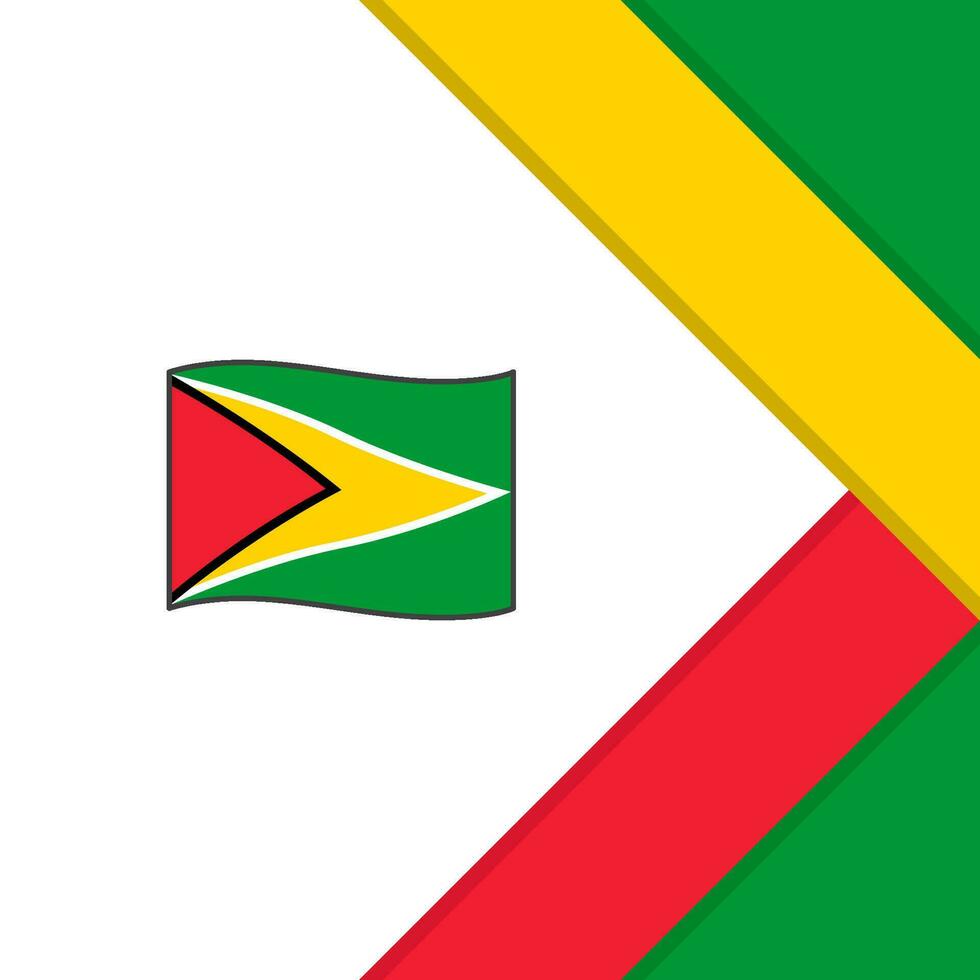 Guyana Flagge abstrakt Hintergrund Design Vorlage. Guyana Unabhängigkeit Tag Banner Sozial Medien Post. Guyana Karikatur vektor