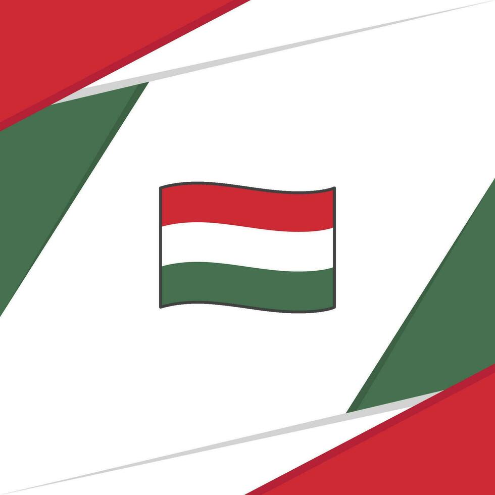 Ungarn Flagge abstrakt Hintergrund Design Vorlage. Ungarn Unabhängigkeit Tag Banner Sozial Medien Post. Ungarn vektor