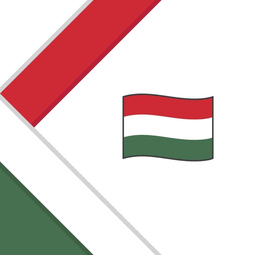Ungarn Flagge abstrakt Hintergrund Design Vorlage. Ungarn Unabhängigkeit Tag Banner Sozial Medien Post. Ungarn Illustration vektor