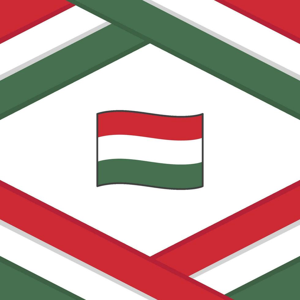 Ungarn Flagge abstrakt Hintergrund Design Vorlage. Ungarn Unabhängigkeit Tag Banner Sozial Medien Post. Ungarn Vorlage vektor