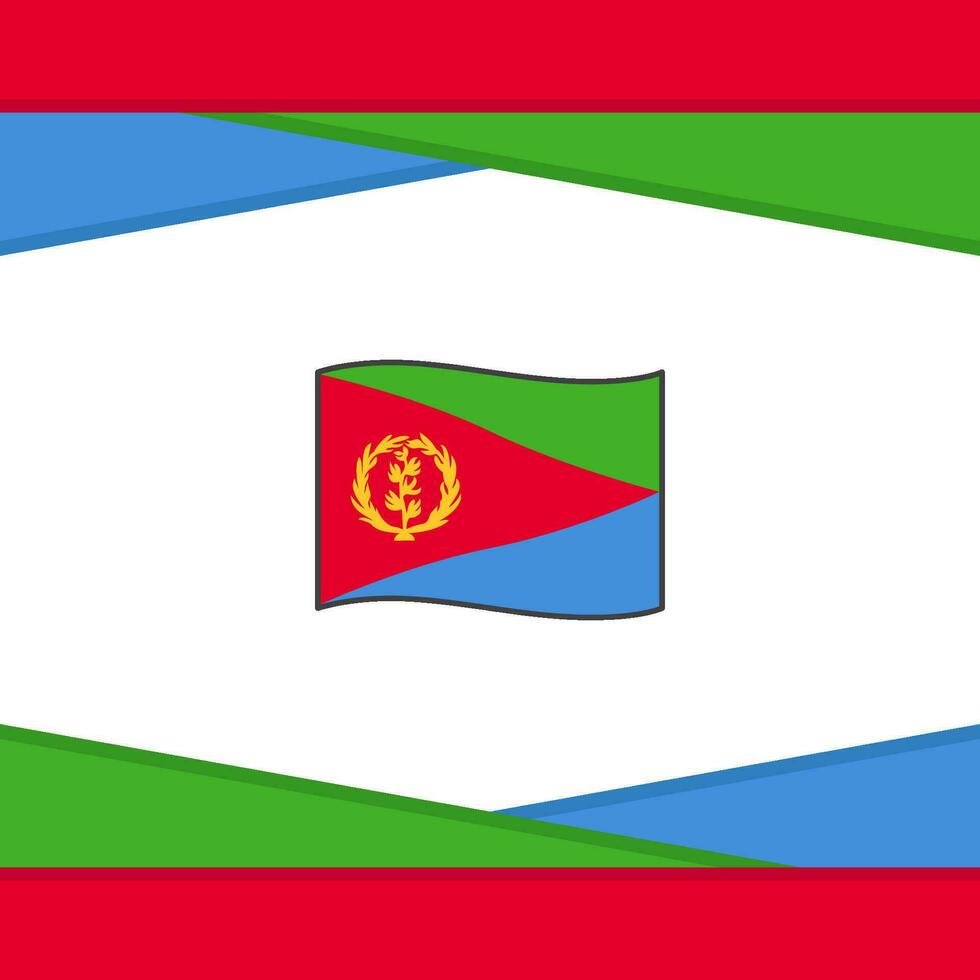 eritrea Flagge abstrakt Hintergrund Design Vorlage. eritrea Unabhängigkeit Tag Banner Sozial Medien Post. eritrea Vektor