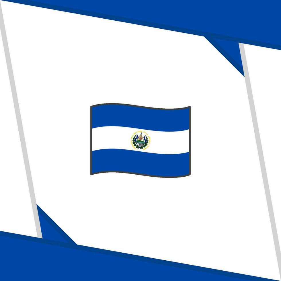 el salvador flagga abstrakt bakgrund design mall. el salvador oberoende dag baner social media posta. el salvador oberoende dag vektor