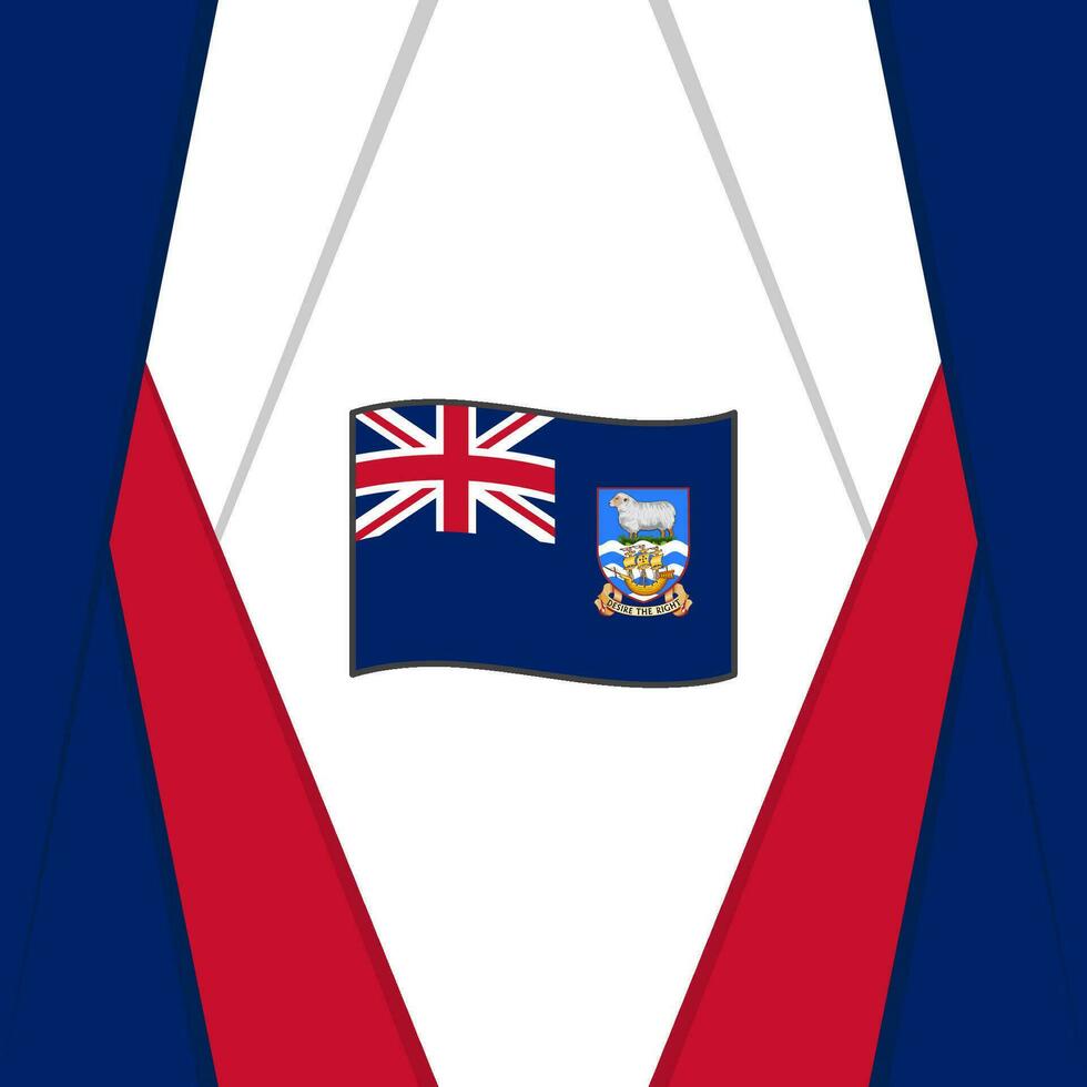 Falkland Inseln Flagge abstrakt Hintergrund Design Vorlage. Falkland Inseln Unabhängigkeit Tag Banner Sozial Medien Post. Falkland Inseln Hintergrund vektor